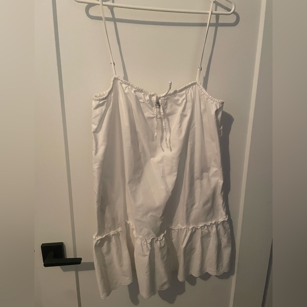 Sunday Best White Tie-Front dress